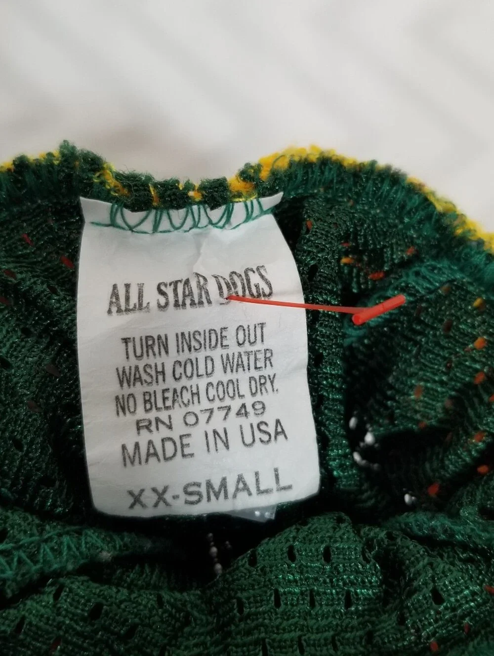 Green Bay Packers NFL XX-Small Dog All Star Dogs Green Jersey Shirt 